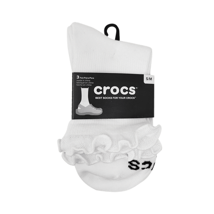 CrocsSocks Ruffle Ankle 3 PK - Crocs outlet