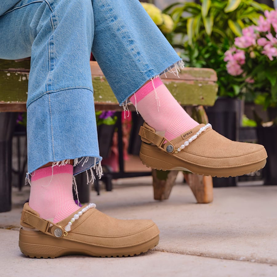 Classic Crafted Vegan Suede Clog - Crocs online