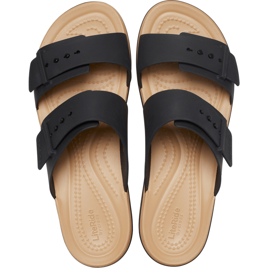 Brooklyn Buckle Matte Wrap Low Wedge - Crocs on sale