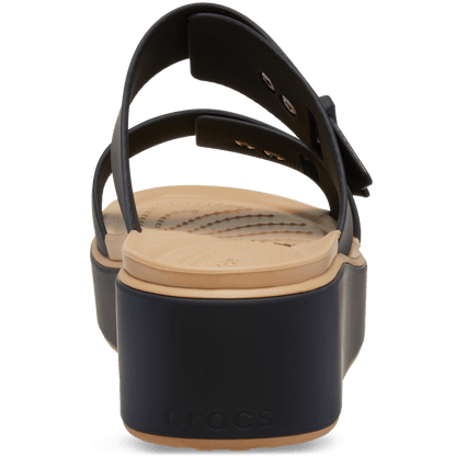 Brooklyn Buckle Matte Wrap Low Wedge - Crocs on sale