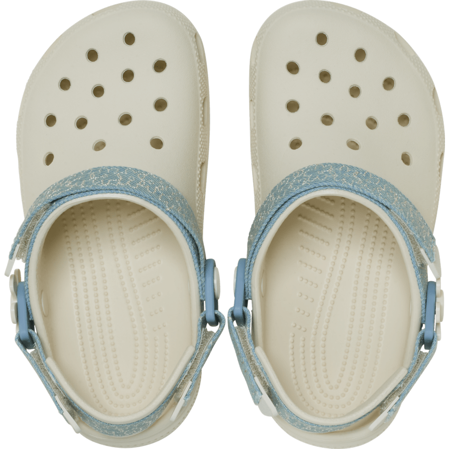 Kids’ Classic Denim Flower Adjustable Backstrap Clog - Crocs discount