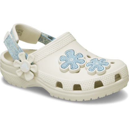 Toddler Classic Denim Flower Adjustable Backstrap Clog - Crocs outlet