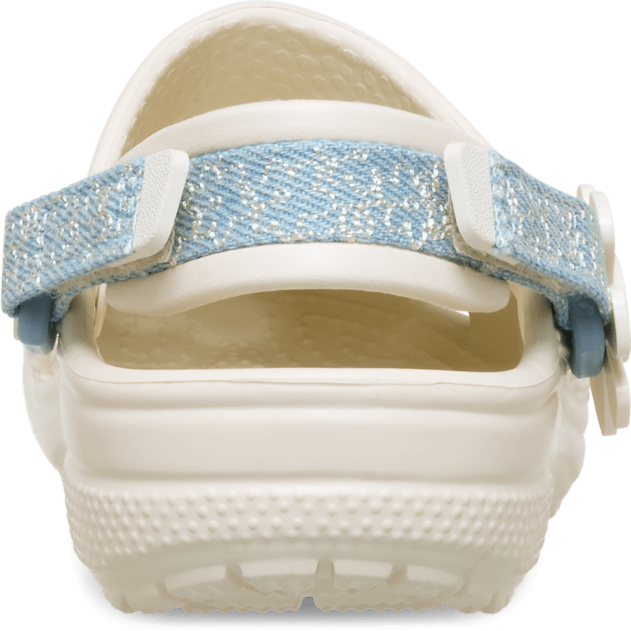 Toddler Classic Denim Flower Adjustable Backstrap Clog - Crocs outlet