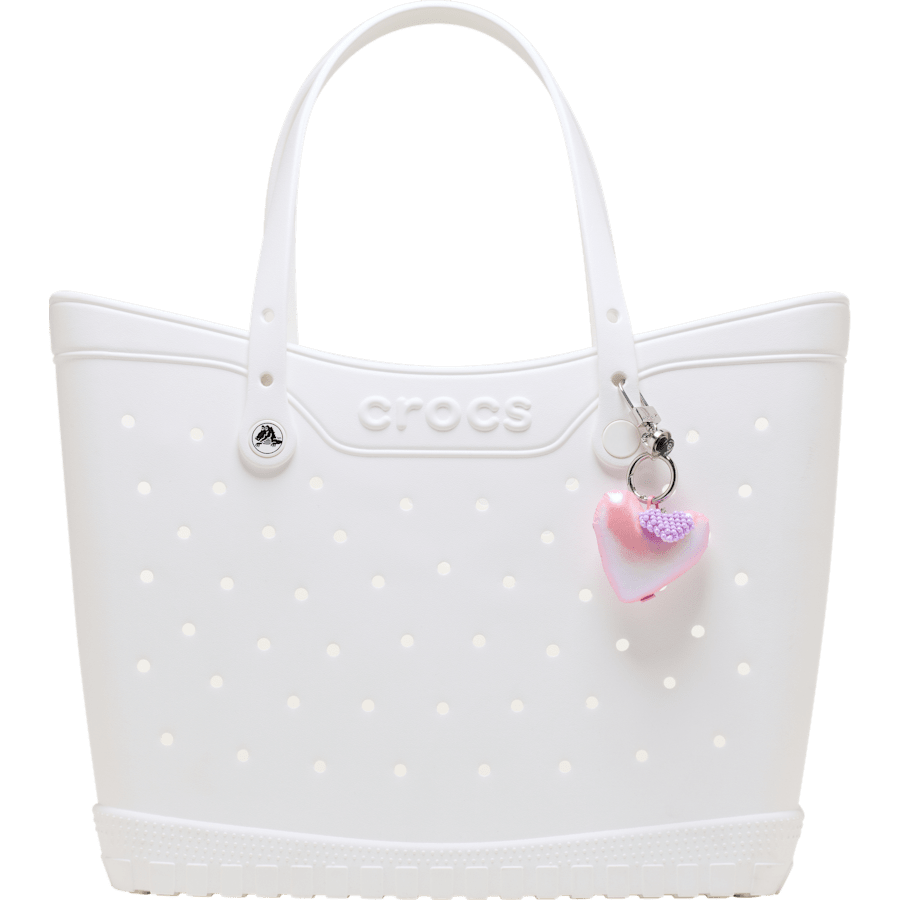 Double Heart Bag Charm - Crocs discount