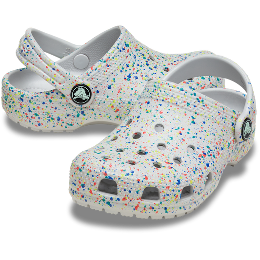 Toddler Classic Glow Paint Splatter Clog - Crocs for sale