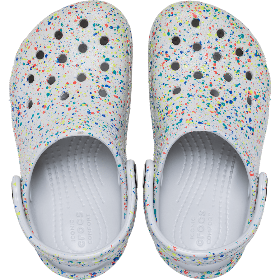 Toddler Classic Glow Paint Splatter Clog - Crocs for sale