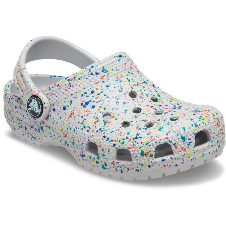 Toddler Classic Glow Paint Splatter Clog - Crocs for sale
