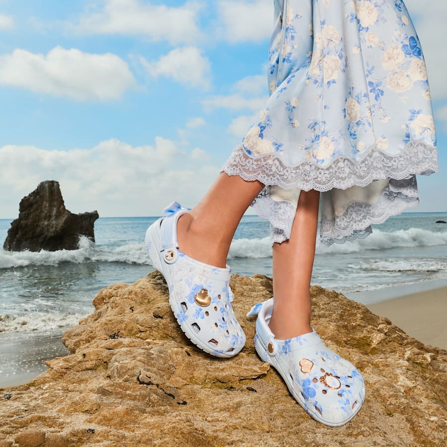 LoveShackFancy Blue Classic Clog - Crocs discount