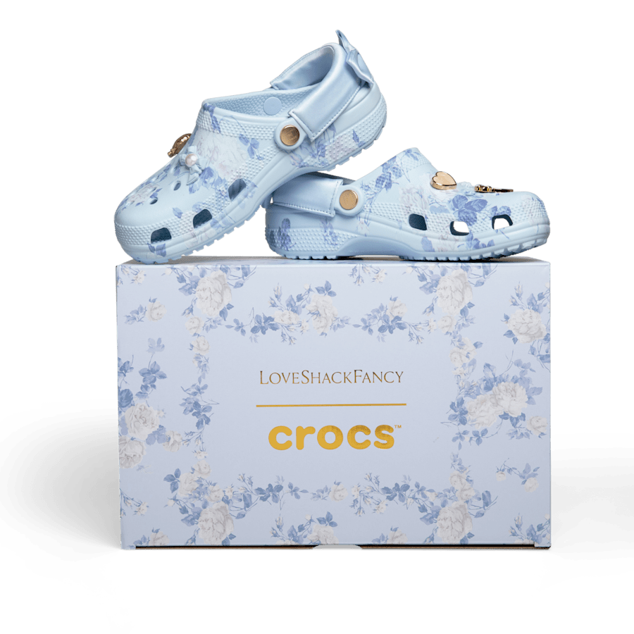 LoveShackFancy Blue Classic Clog - Crocs discount