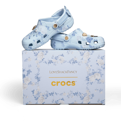 LoveShackFancy Blue Classic Clog - Crocs discount