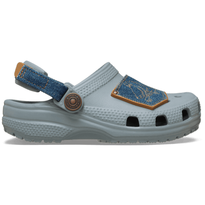 Toddler Classic Denim Adjustable Backstrap Clog - Crocs discount