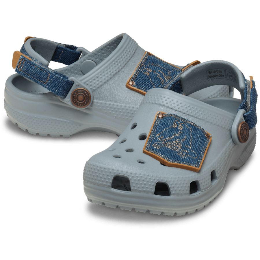 Toddler Classic Denim Adjustable Backstrap Clog - Crocs discount