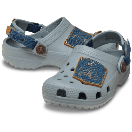 Toddler Classic Denim Adjustable Backstrap Clog - Crocs discount