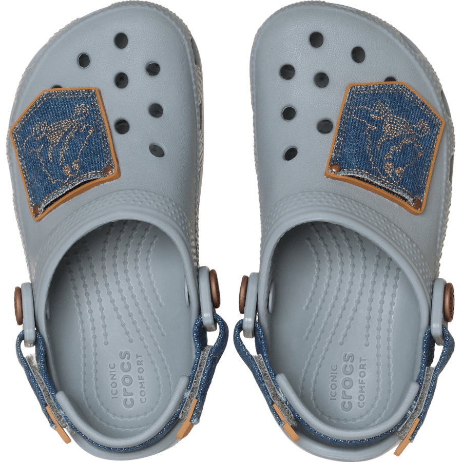 Toddler Classic Denim Adjustable Backstrap Clog - Crocs discount