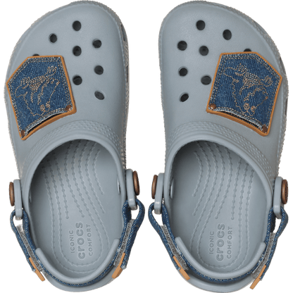 Toddler Classic Denim Adjustable Backstrap Clog - Crocs discount