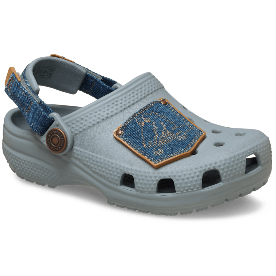 Toddler Classic Denim Adjustable Backstrap Clog - Crocs discount