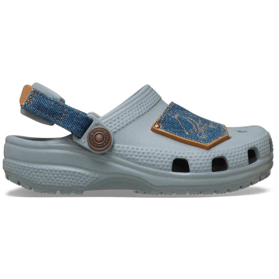 Toddler Classic Denim Adjustable Backstrap Clog - Crocs discount