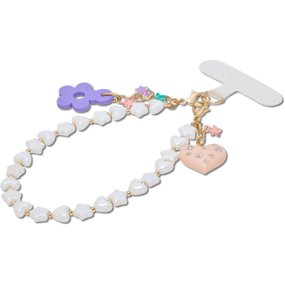 Beaded Heart Flower Phone Wristlet - Crocs sale